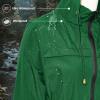 imageZando Packable Rain Jacket Women Waterproof Long Rain Coat Lightweight with Hood Windbreaker Jackets Outdoor Trench CoatA02 Grass Green