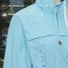 imageZando Packable Rain Jacket Women Waterproof Long Rain Coat Lightweight with Hood Windbreaker Jackets Outdoor Trench CoatA08 Light Blue