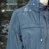 imageZando Packable Rain Jacket Women Waterproof Long Rain Coat Lightweight with Hood Windbreaker Jackets Outdoor Trench CoatA09 Light Blue