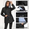 imageZando Raincoat for Women Rain Jackets for Women Waterproof Lightweight Windbreaker Outdoor Hooded Trench Coat Long Rain CoatsBlack