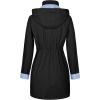 imageZando Raincoat for Women Rain Jackets for Women Waterproof Lightweight Windbreaker Outdoor Hooded Trench Coat Long Rain CoatsBlack
