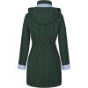 imageZando Raincoat for Women Rain Jackets for Women Waterproof Lightweight Windbreaker Outdoor Hooded Trench Coat Long Rain CoatsGreen