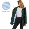 imageZando Raincoat for Women Rain Jackets for Women Waterproof Lightweight Windbreaker Outdoor Hooded Trench Coat Long Rain CoatsGreen