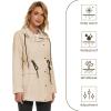 imageZando Raincoat for Women Rain Jackets for Women Waterproof Lightweight Windbreaker Outdoor Hooded Trench Coat Long Rain CoatsKhaki