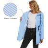 imageZando Raincoat for Women Rain Jackets for Women Waterproof Lightweight Windbreaker Outdoor Hooded Trench Coat Long Rain CoatsLight Blue