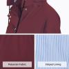 imageZando Raincoat for Women Rain Jackets for Women Waterproof Lightweight Windbreaker Outdoor Hooded Trench Coat Long Rain CoatsWine Red