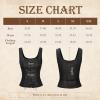 imageZando Renaissance Costume Women Pirate Medieval Viking Corsets Top Vintage Costume Steampunk Gothic Tank TopWine