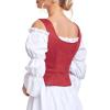 imageZando Renaissance Costume Women Pirate Medieval Viking Corsets Top Vintage Costume Steampunk Gothic Tank TopWine