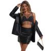 imageZando Women Pearl Top Rhinestone See Through Sleeveless Mesh Beaded Shirts Top See Through Blouse Top1 Black