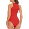 imageZando Womens Fringe Top Bodysuit Sleeveless Top for Women Country Concert Outfit Nashville Cowgirl OutfitRed