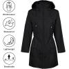 imageZando Womens Rain Jackets for Women Waterproof Rain Coats for Women Active Packable Raincoat Windbreaker Jacket with HoodA01 Black