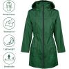 imageZando Womens Rain Jackets for Women Waterproof Rain Coats for Women Active Packable Raincoat Windbreaker Jacket with HoodA02 Grass Green
