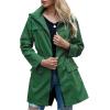 imageZando Womens Rain Jackets for Women Waterproof Rain Coats for Women Active Packable Raincoat Windbreaker Jacket with HoodA02 Grass Green
