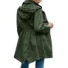 imageZando Womens Rain Jackets for Women Waterproof Rain Coats for Women Active Packable Raincoat Windbreaker Jacket with HoodA04 Army Green