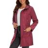 imageZando Womens Rain Jackets for Women Waterproof Rain Coats for Women Active Packable Raincoat Windbreaker Jacket with HoodA06 Wine Red