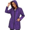 imageZando Womens Rain Jackets for Women Waterproof Rain Coats for Women Active Packable Raincoat Windbreaker Jacket with HoodA07 Purple
