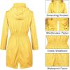 imageZando Womens Rain Jackets for Women Waterproof Rain Coats for Women Active Packable Raincoat Windbreaker Jacket with HoodA09 Yellow Raincoat