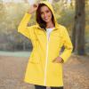 imageZando Womens Rain Jackets for Women Waterproof Rain Coats for Women Active Packable Raincoat Windbreaker Jacket with HoodA09 Yellow Raincoat