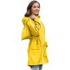 imageZando Packable Rain Jacket Women Waterproof Long Rain Coat Lightweight with Hood Windbreaker Jackets Outdoor Trench CoatA11 Yellow