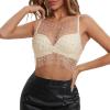 imageZando Women Pearl Top Rhinestone See Through Sleeveless Mesh Beaded Shirts Top See Through Blouse Top1 Nude