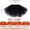 imageZando Layered Tutu Tulle Skirt Ballet Skirt Dance Tutu Princess Dress Ruffle Fluffy Skirt Halloween Costumes for WomenAmerican Flag Tutu