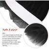 imageZando Layered Tutu Tulle Skirt Ballet Skirt Dance Tutu Princess Dress Ruffle Fluffy Skirt Halloween Costumes for WomenBlack Tutu
