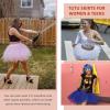 imageZando Layered Tutu Tulle Skirt Ballet Skirt Dance Tutu Princess Dress Ruffle Fluffy Skirt Halloween Costumes for WomenGreen Tutu