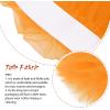 imageZando Layered Tutu Tulle Skirt Ballet Skirt Dance Tutu Princess Dress Ruffle Fluffy Skirt Halloween Costumes for WomenOrange Tutu