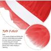 imageZando Layered Tutu Tulle Skirt Ballet Skirt Dance Tutu Princess Dress Ruffle Fluffy Skirt Halloween Costumes for WomenRed Tutu