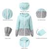 imageZando Plus Size Rain Jacket Womens Waterproof with Hood Windbreaker Travel Rain Coat for Women Lightweight Packable RaincoatBlue