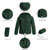 imageZando Plus Size Rain Jacket Womens Waterproof with Hood Windbreaker Travel Rain Coat for Women Lightweight Packable RaincoatDark Green