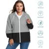 imageZando Plus Size Rain Jacket Womens Waterproof with Hood Windbreaker Travel Rain Coat for Women Lightweight Packable RaincoatGrey