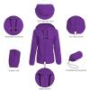 imageZando Plus Size Rain Jacket Womens Waterproof with Hood Windbreaker Travel Rain Coat for Women Lightweight Packable RaincoatPurple