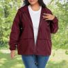imageZando Plus Size Rain Jacket Womens Waterproof with Hood Windbreaker Travel Rain Coat for Women Lightweight Packable RaincoatWind Red
