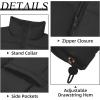 imageZando Puffer Vest Women Outerwear Vests Sleeveless Stand Collar Oversized Zip Up Padded Puffy Winter Gilet Jacket CoatBlack