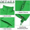 imageZando Puffer Vest Women Outerwear Vests Sleeveless Stand Collar Oversized Zip Up Padded Puffy Winter Gilet Jacket CoatGreen