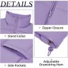 imageZando Puffer Vest Women Outerwear Vests Sleeveless Stand Collar Oversized Zip Up Padded Puffy Winter Gilet Jacket CoatPurple