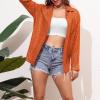 imageZando Sequin Tops for Women Button Down Shirt Sparkly Tops for Women Sparkle Tops for Women Sequin Top Casual Party Club02 Orange