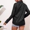 imageZando Sequin Tops for Women Button Down Shirt Sparkly Tops for Women Sparkle Tops for Women Sequin Top Casual Party ClubBlack