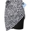 imageZando Tennis Skirts for Women with Pockets Athletic Knee Length Golf Casual Skorts Shorts Sports Drawstring Waist SkirtBlack Leaves