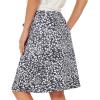imageZando Tennis Skirts for Women with Pockets Athletic Knee Length Golf Casual Skorts Shorts Sports Drawstring Waist SkirtBlack Leaves