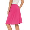 imageZando Tennis Skirts for Women with Pockets Athletic Knee Length Golf Casual Skorts Shorts Sports Drawstring Waist SkirtHot Pink