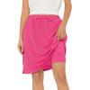imageZando Tennis Skirts for Women with Pockets Athletic Knee Length Golf Casual Skorts Shorts Sports Drawstring Waist SkirtHot Pink