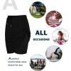 imageZando Tennis Skirts for Women with Pockets Athletic Knee Length Golf Casual Skorts Shorts Sports Drawstring Waist SkirtKhaki