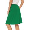 imageZando Tennis Skirts for Women with Pockets Athletic Knee Length Golf Casual Skorts Shorts Sports Drawstring Waist SkirtLight Green