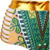 imageZando Women Tribal Print Bikini African Metallic Swimsuit Two Piece Beachwear Cutout Halter Neck Bathing Suit SwimwearBlue