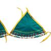 imageZando Women Tribal Print Bikini African Metallic Swimsuit Two Piece Beachwear Cutout Halter Neck Bathing Suit SwimwearGreen