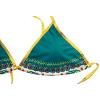 imageZando Women Tribal Print Bikini African Metallic Swimsuit Two Piece Beachwear Cutout Halter Neck Bathing Suit SwimwearYellow