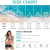 imageZando Womens Two Piece Halter Swimsuit Athletic Push Up Bikini Set Swimwear with Boyshorts Sporty V Neck Bathing SuitB Cute Stripe