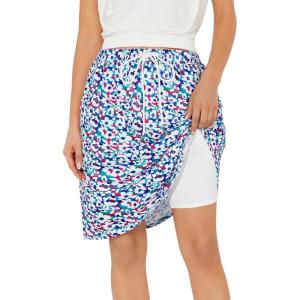 imageZando Tennis Skirts for Women with Pockets Athletic Knee Length Golf Casual Skorts Shorts Sports Drawstring Waist SkirtGraffiti Flower